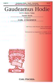 Gaudeamus Hodie SAB choral sheet music cover Thumbnail